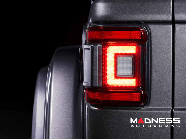 Jeep Wrangler JL LED Tail Lights - XB LED Series - Morimoto - Low Profile - Red